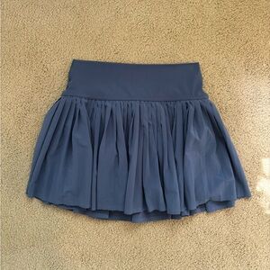 Aerie Blue Tennis Skirt with Pleated Details